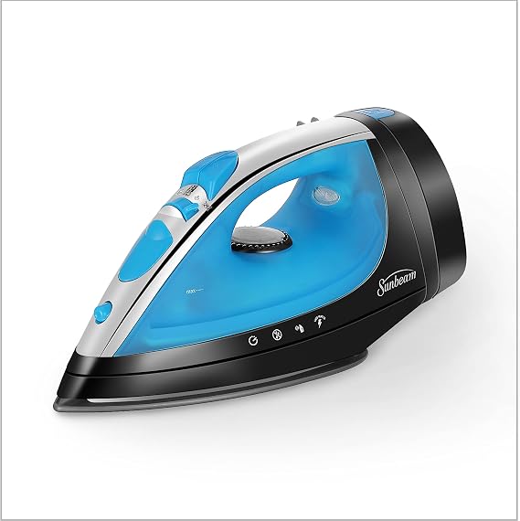 Sunbeam 1400W Steammaster Steam Iron with Shot of Steam Feature and Retractable Cord