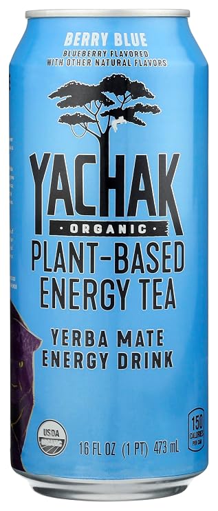 Yachak Organic Organic Berry Blue Yerba Mate Energy Drink, 16 FZ