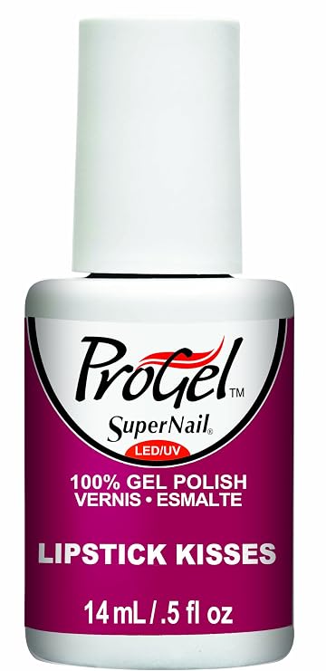 Supernail Progel Nail Lacquer, Lipstick Kisses, 0.5 Fluid Ounce