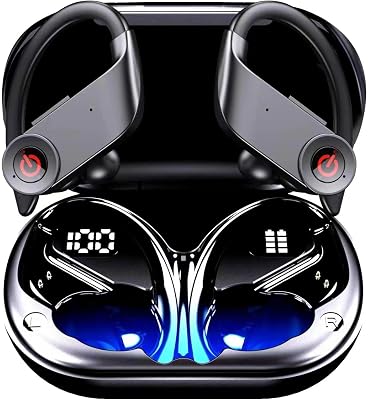 TWS Headphones Wireless Earbuds Compatible with Motorola Razr Ultra 2025, Earphones Ear Hook True Stereo Headset Hands-Free Mic