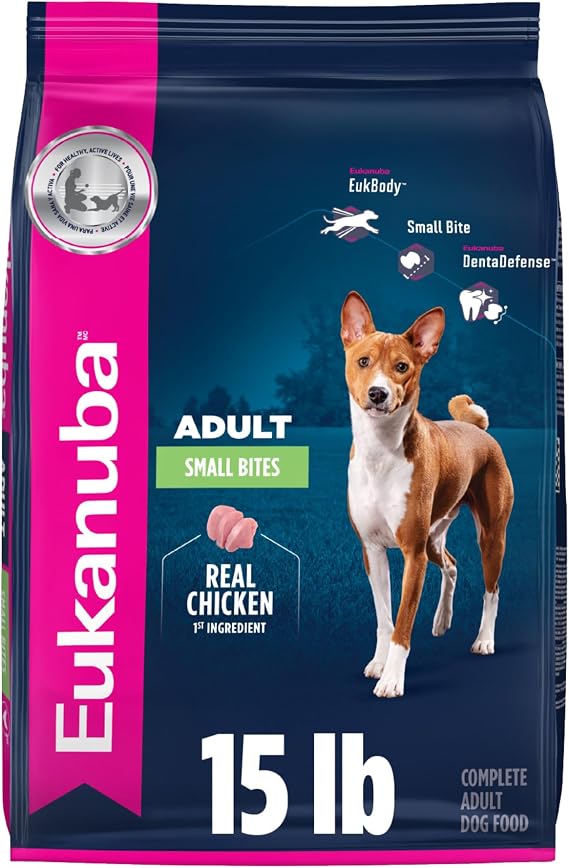 Eukanuba Adult Small Bites Dry Dog Food, 15 lb Bag