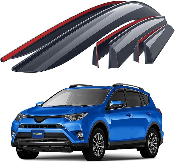 Goodyear Deflectors for/compatible with Toyota RAV4 13-19 IV - Tape-on 6Pcs