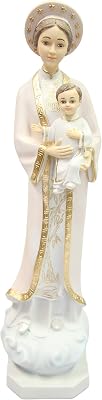 Vittoria Collection 21 Inch Our Lady of La Vang Statue Indoor Outdoor Made in Italy