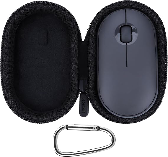 Lebakort Mouse Case Compatible with Logitech Pebble 2 M350s / M350 / M355 / i345 Slim Mouse (Graphite Case)