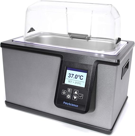 PolyScience WBE05A11B Digital General Purpose Water Bath with Touch Controls, 5 L Capacity, 120V/60HZ