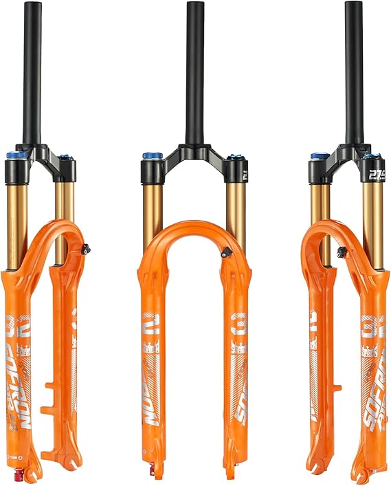 Air Suspension Bike Fork, Lightweight Mountain Bike Fork, 28.6mm Straight Tube