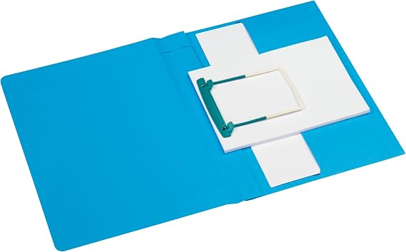 Jalema Secolor 3106302 Clipexmappe Plus Pouch A4 Card C2 C Clip Binding for Softener-Free Pack of 10 Blue