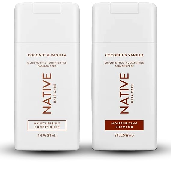Native, Coconut & Vanilla Shampoo, 3 Fl Oz