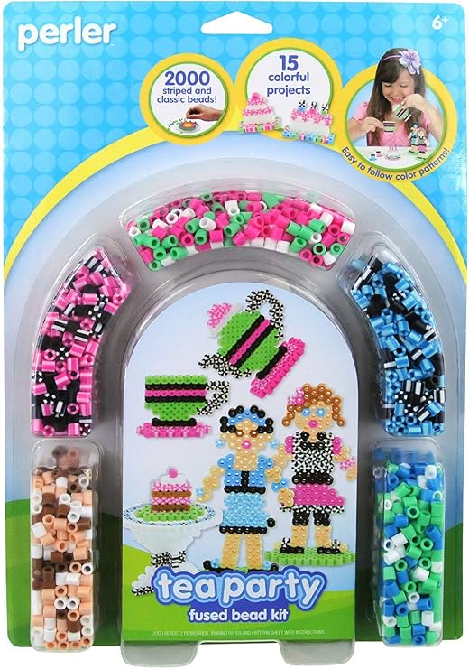 Perler Beads Tea Party Fused Bead Crafts for Girls, 2000 pcs