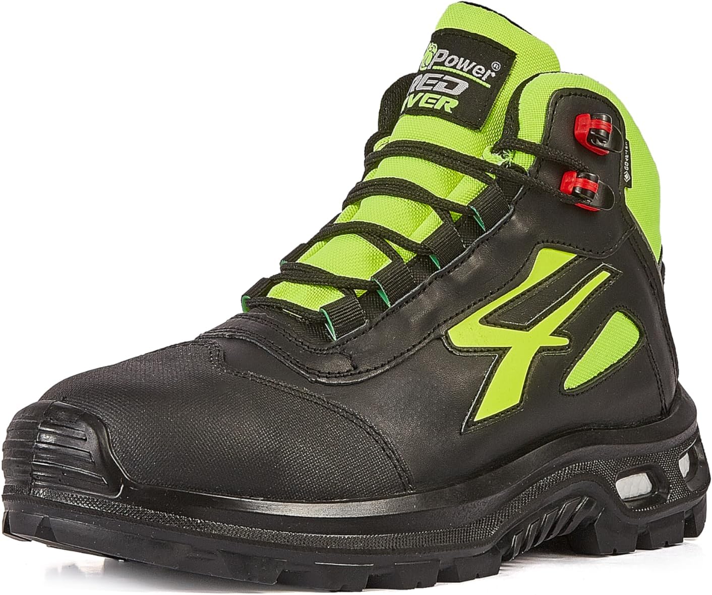 U-Power Red Over Range Legend hoher und bequemer Sicherheitsschuh mit Obermaterial aus weichem Narbenleder Aluminium-Zehenkappe Gore-Tex-Futter und -Sohle wasser- und ölabweisend. 48