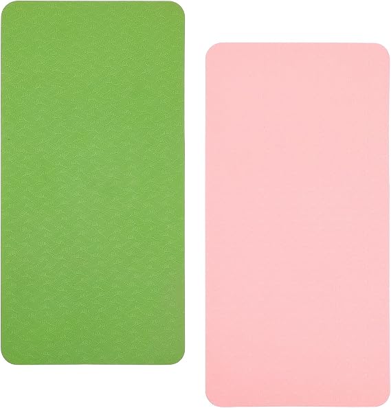 2 Pack Sewing Machine Pedal Mat No Slip Soft Sewing Pedal Floor Mat Sewings Machine Pedals Mats No Slip Pedals Accessories for Quilting Supplies Accessories Easy to Clean(Pink Green)