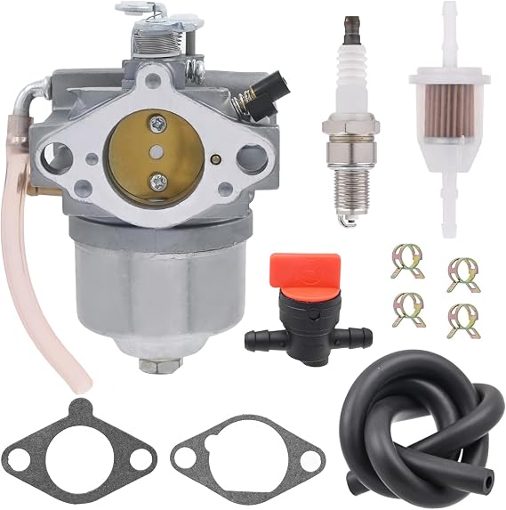 NIMTEK 15003-2349 Carburetor with Spark Plug Fuel Filter Fits Kawasaki FC420V 4 Stroke Engines