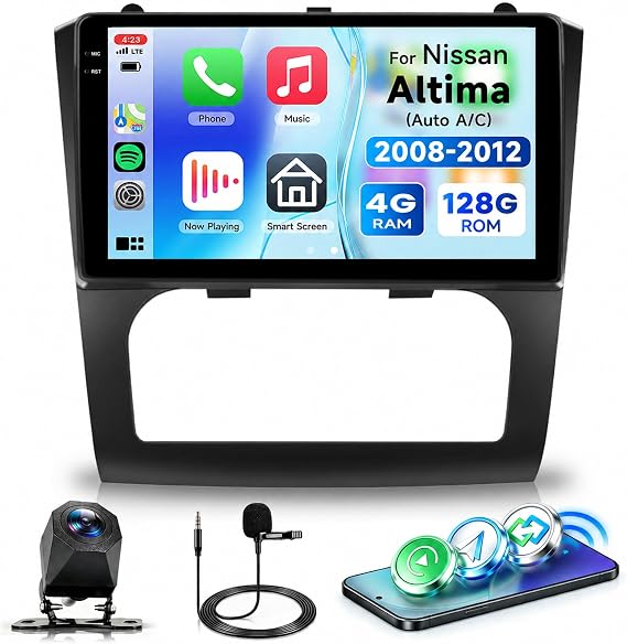 4G+128G Car Radio for Nissan Altima 2008 2009 2010 2011 2012(Auto A/C)