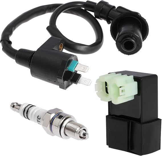 Ignition Coil Spark Plug with 6 Pin AC CDI Box for GY6 50cc 80cc 90cc 110cc 125cc 150cc Scooter Moped ATV Go Kart Dirt Bike Motorcycle