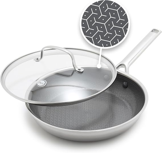 GreenPan Hybrid APEX 12" Stainless Steel Frying Pan Skillet with Lid