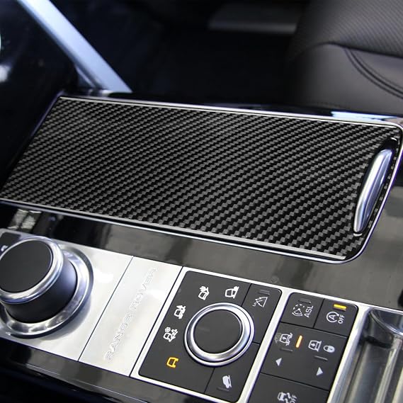 Car Accessories Center Console Storage Box Compatible with Range Rover Sport 2014 2015 2016 2017 Left Driving Car Carbon Fiber Interior Decorative Stickers