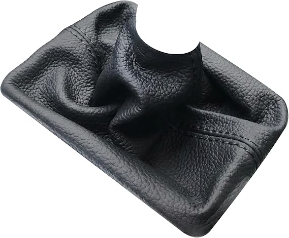 RedlineGoods Shift Boot - 5-SPD Compatible with Subaru Outback 2005-09. Tailor Made - not Universal. Genuine top-Grade Italian Black Leather with Black Thread