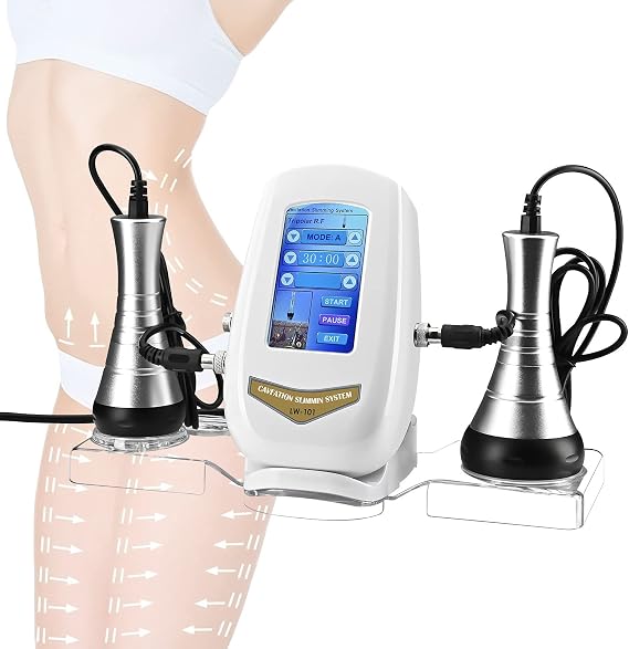Cavitation Machine 3 In 1 Body Sculpting Machine Multifunctional Body Face Care Equipment Slimming Radio Machine for Face Abdomen Buttocks Thighs Shaping Body Shape Skin Care