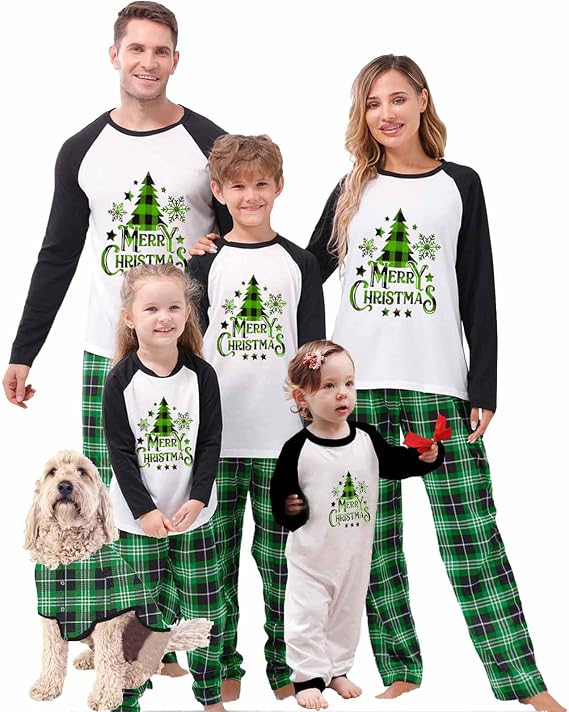 IPajamas Christmas Family Pajamas Matching Sets, Matching Christmas Pjs For Family and Dog, Holidays Jammies Family Pjs Set