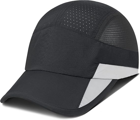 GADIEMKENSD Unstructured Reflective Breathable Sports Cap Fast Dry for Unisex