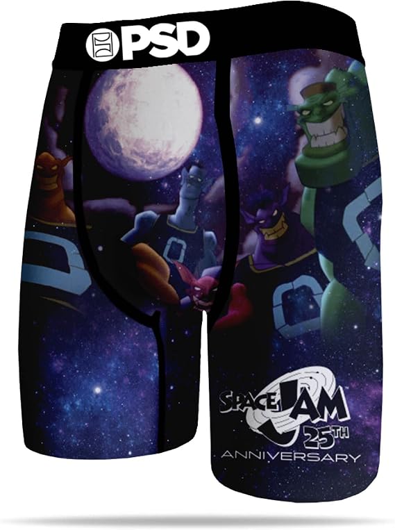 PSD Men's Sj Monstars Boxer Briefs, Black, XL