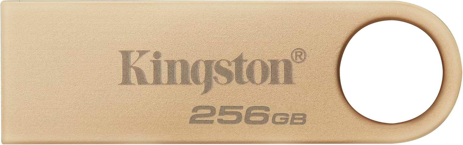 Kingston DataTraveler SE9 Gen 3 - 256GB - 220MBs read - Metal - USB 3.2 Gen 1 - Gold