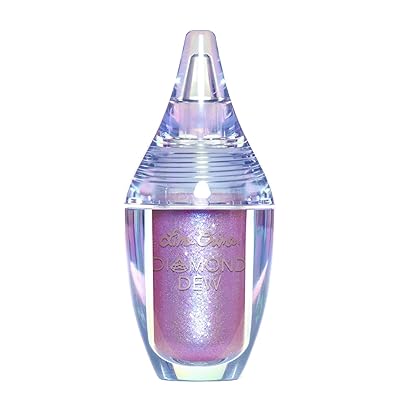 Lime Crime Diamond Dew Glitter Eyeshadow, Aurora - Iridescent Grey-Violet-Blue Aqua Lid Topper - Reflective Sparkle Shadow for Lids, Cheeks & Body - Wont Smudge or Crease - Vegan - 0.14 fl oz