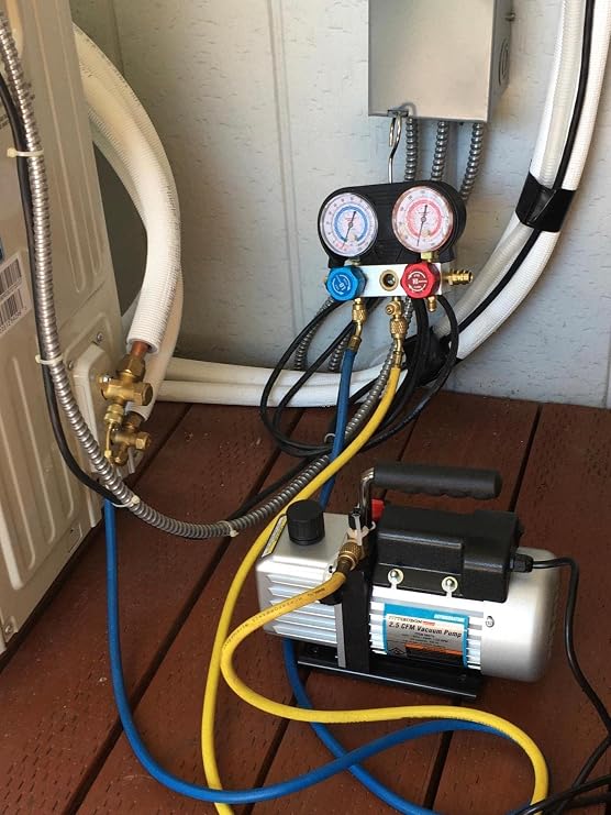 2.5 CFM 1/6 HP One Stage Vacuum Pump Air Conditioning HVAC
