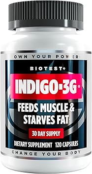 Biotest Indigo-3G - Turns Carbs Into Fuel, Not Fat* - 30 Servings