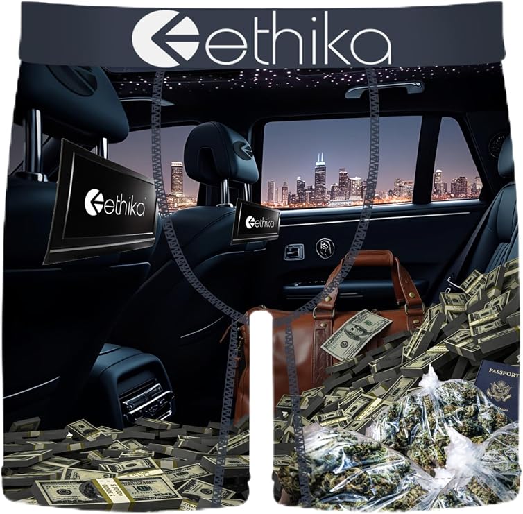 Ethika Men's Mid Boxer Brief, Griffin Colapinto - The Flight