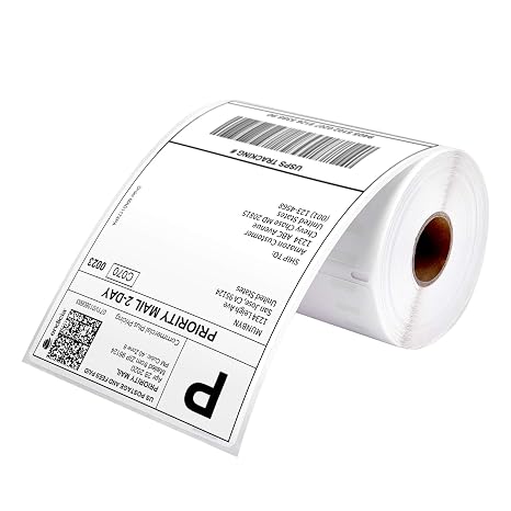MUNBYN 4"x6" Thermal Printer Label, Shipping Labels, 220 Sheets/Roll