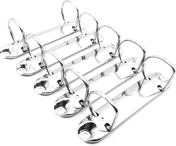 5Pack 2-Ring Binder Mechanism Spines for Top-Binding, 2 D-Rings (30mm(26mm Base Width))