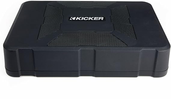 Kicker 11HS8 8 150 Watt Hideaway Compact Car Audio Powered Subwoofer Sub HS8