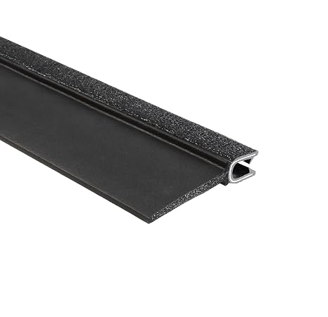 Trim-Lok 6B350B2X1/4C-25 EPDM Closed Cell Sponge Rubber/PVC/Aluminum Flap Seal, 2.43" Height, 1" Top Flap, Fits Edge 1/4", 25' Length