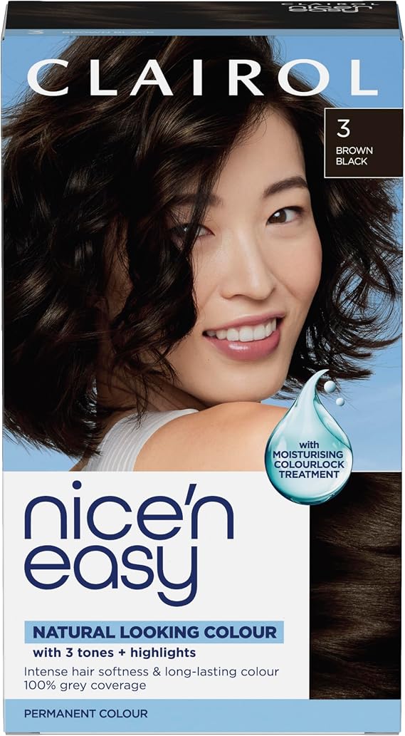 Clairol Nice'n Easy CrÈme Permanent Hair Dye - 3 Brown Black