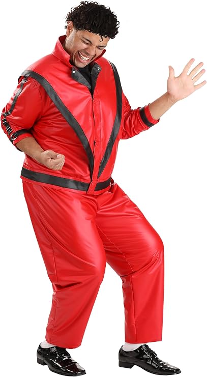 Michael Jackson Thriller Costume for Men, Plus Size Celebrity Outfit