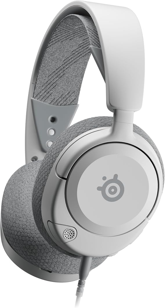 SteelSeries Arctis Nova 1 – Multi-Platform Gaming Headset – Hi-Fi Driver – 360° Surround Sound – AirWeave Memory Foam Ear Cushions – Noise Canceling Microphone, PC, PS5, PS4, Switch, Xbox – White