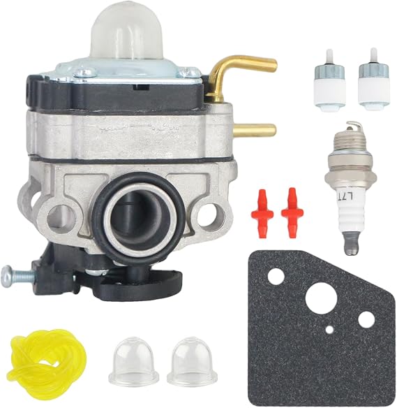 ANTO 753-06220A Carburetor for Troy-Bilt TB575EC TB539ES TB590EC Trimmers 753-06220 with Air Filter Fuel Line Filter Tune Up Kit