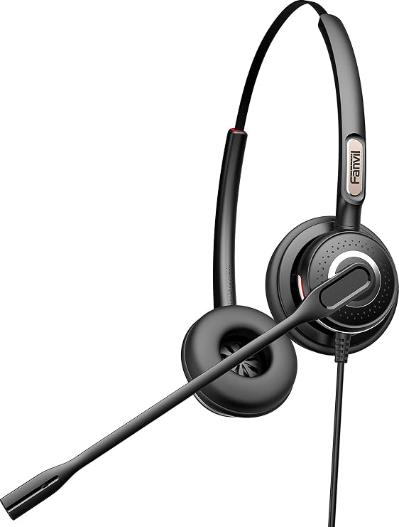 Fanvil HT202 Binaural Headset with Noise Canceling Microphone