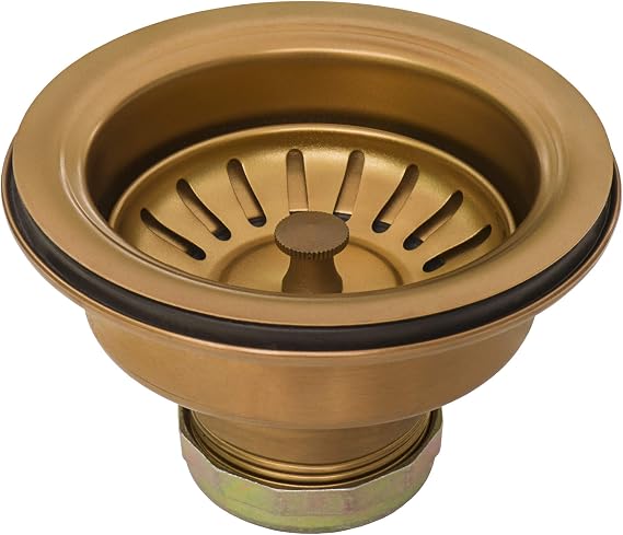 Ruvati Kitchen Sink Strainer Drain Assembly - Copper Tone Stainless Steel - RVA1022CP