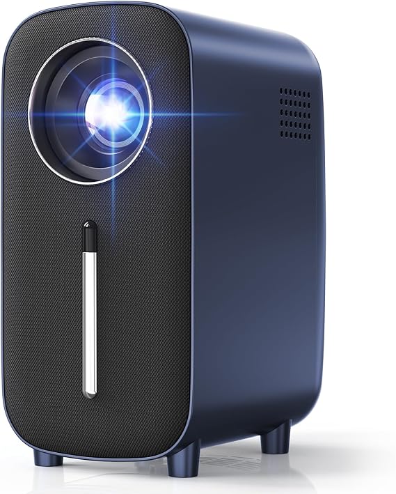 Mini Bluetooth Movie Projector: 1080P Projector 4K Movie Projector Portable Home TV Projector 8500L Outdoor Video LED Projector Compatible with TV Stick Laptop Phone Tablet HDMI USB DVD H7
