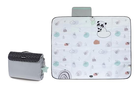 Tiny Love Black & White Decor Collection XL Outdoor Mat, Black & White