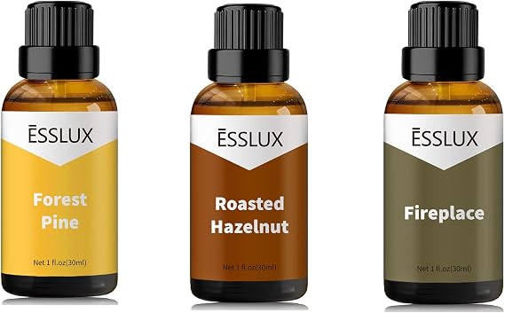 Forest Pine, Roasted Hazelnut, Fireplace Fragrance Oil for Home for Diffuser, 3x30 ml