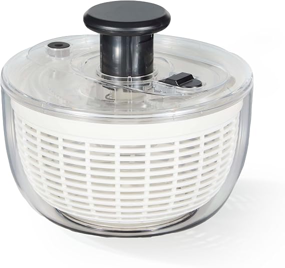 CAROTE 6.4 Qt Salad Spinner Large Lettuce Spinner Plastic Vegetable Fruit Washer, Vegetable Cleaner Salad Cleaner Lettuce Washer, Non-Slip Base, BPA-Free
