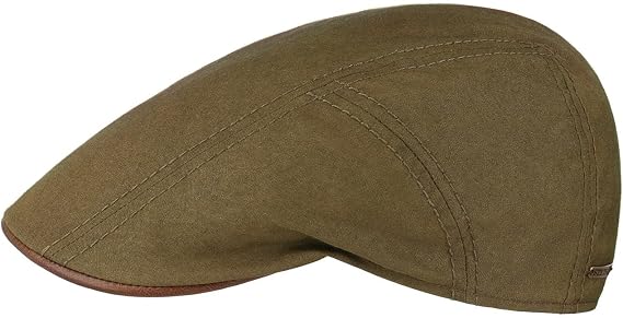 Stetson Waxed Cotton Flat Cap Men - Made in The EU