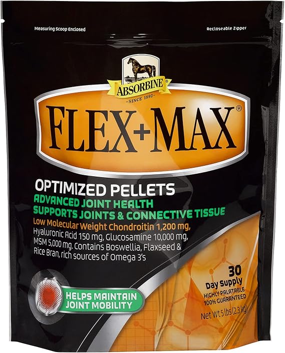 Absorbine Flex+Max Equine Joint Supplement Pellets, 5 lb Bag / 30 Days