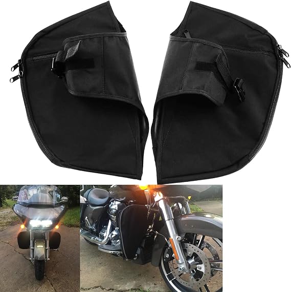 Soft Lowers Chaps Engine Guard Cover Leg Warmer Fit for Harley Touring and Trike Models Road King Street Glide Electra Glide 1980-2025