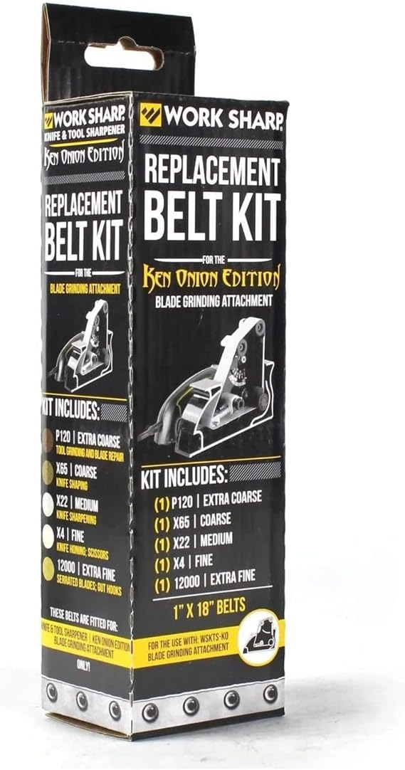 Work Sharp WSSAKO81115 Replacement Belt Kit for Ken Onion | Blade Grinder Attachment