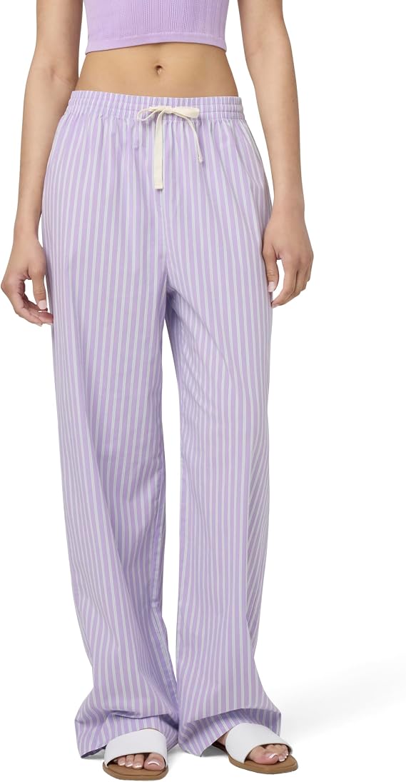 Florence by Mills Women's Villa Collection Poplin Stripe Boxy Sleep Pant