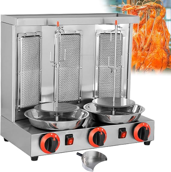 Vertical Rotisserie Shawarma Machine, Shawarma Machine, Shawarma Grill, Rotisserie Oven, Chicken Rotisserie Machine, for Restaurant, Home Kitchen